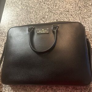 Kate Spade Black Leather Briefcase